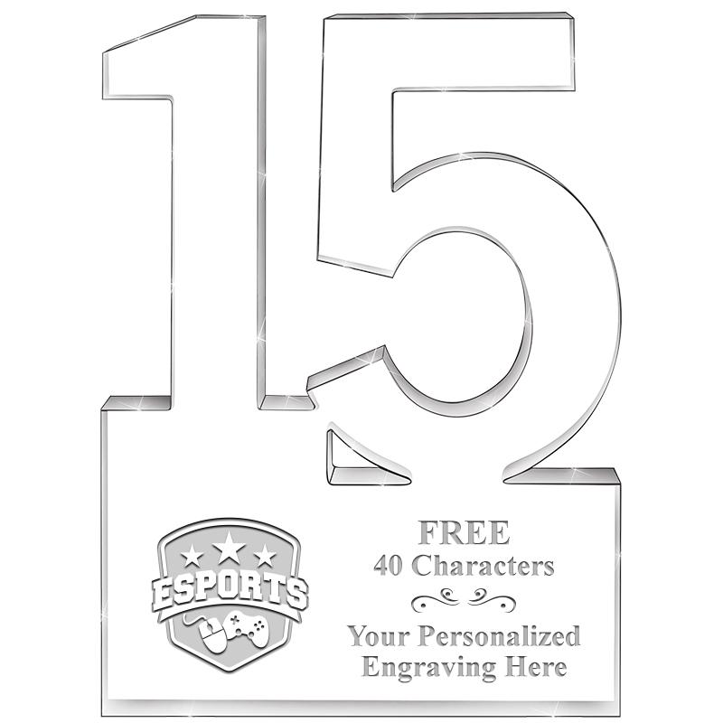 6" 15 YEARS OF SERVICE ACRYLIC