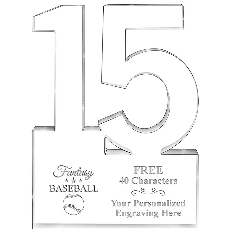 6" 15 YEARS OF SERVICE ACRYLIC