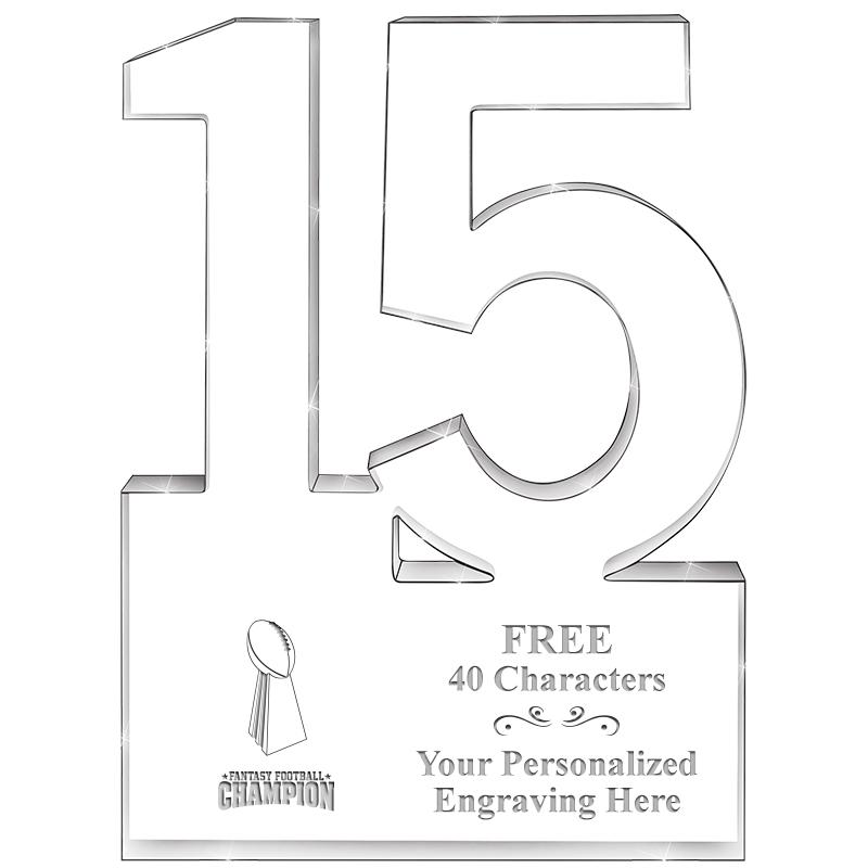 6" 15 YEARS OF SERVICE ACRYLIC