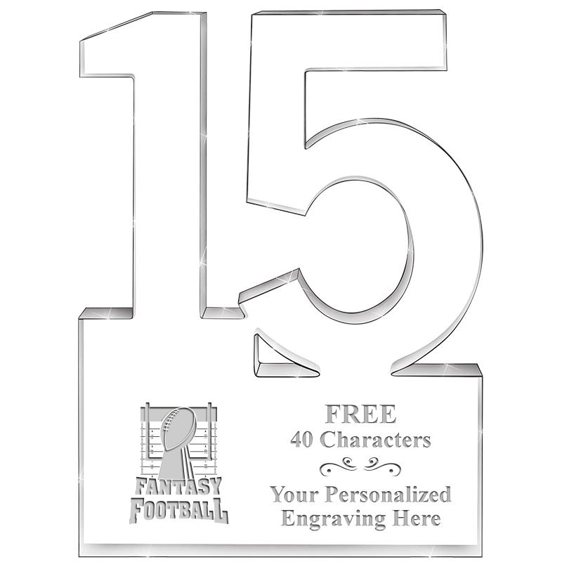 6" 15 YEARS OF SERVICE ACRYLIC