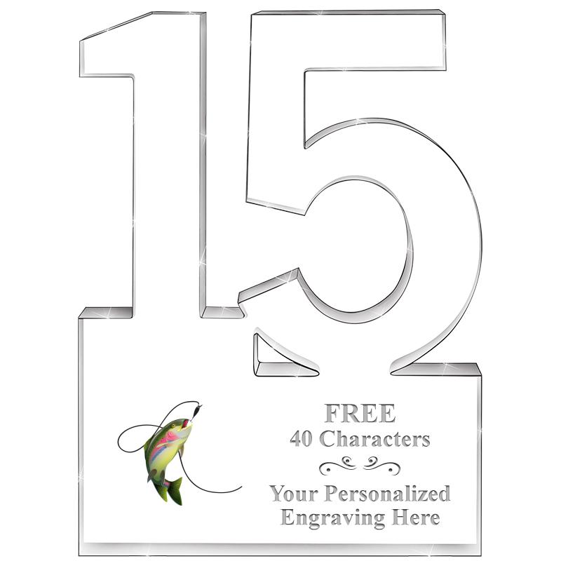 6" 15 YEARS OF SERVICE ACRYLIC