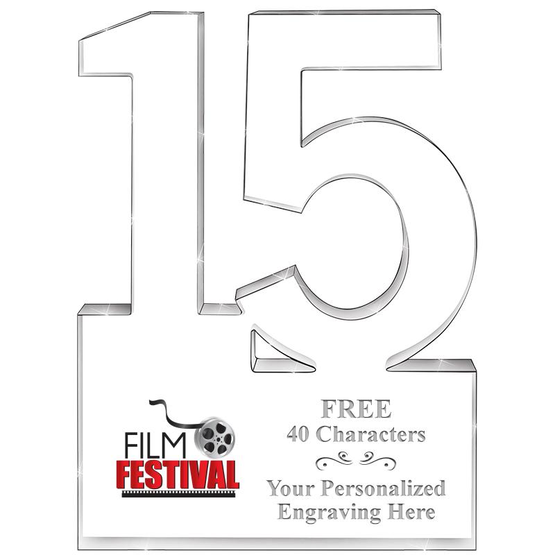 6" 15 YEARS OF SERVICE ACRYLIC