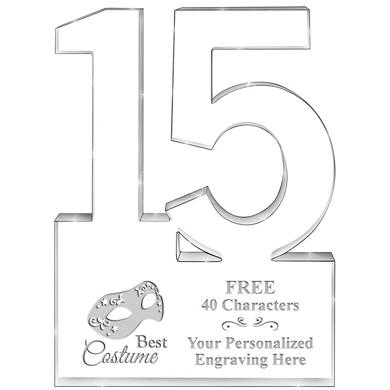 6" 15 YEARS OF SERVICE ACRYLIC