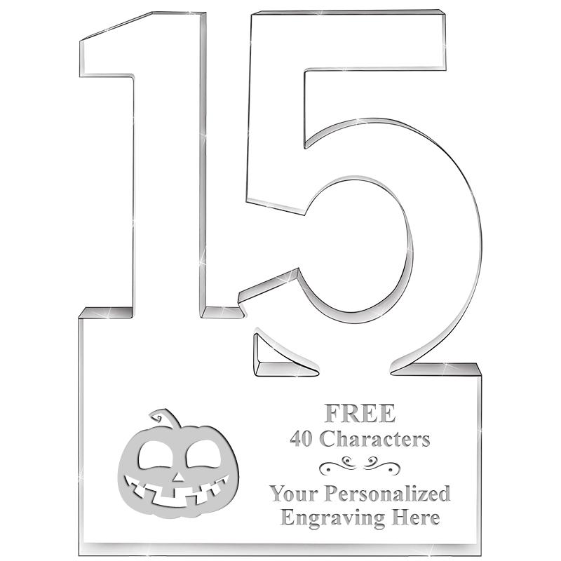 6" 15 YEARS OF SERVICE ACRYLIC