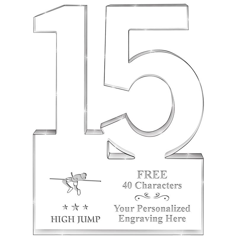 6" 15 YEARS OF SERVICE ACRYLIC