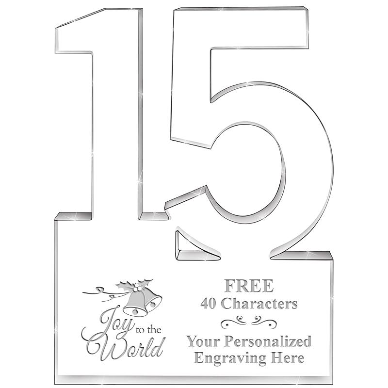 6" 15 YEARS OF SERVICE ACRYLIC