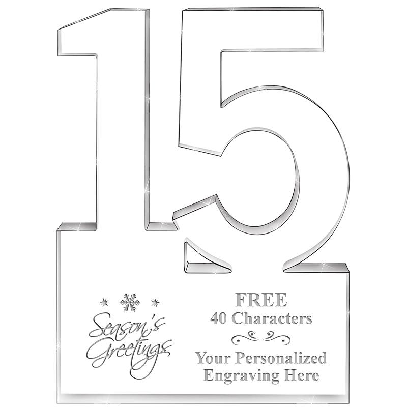 6" 15 YEARS OF SERVICE ACRYLIC