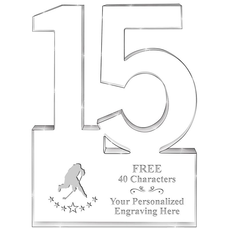 6" 15 YEARS OF SERVICE ACRYLIC