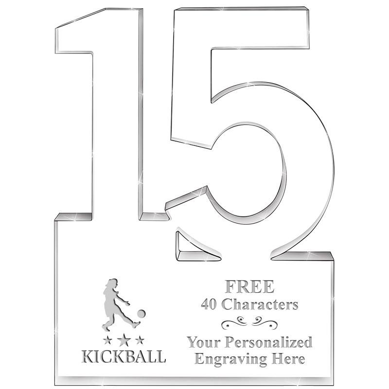 6" 15 YEARS OF SERVICE ACRYLIC