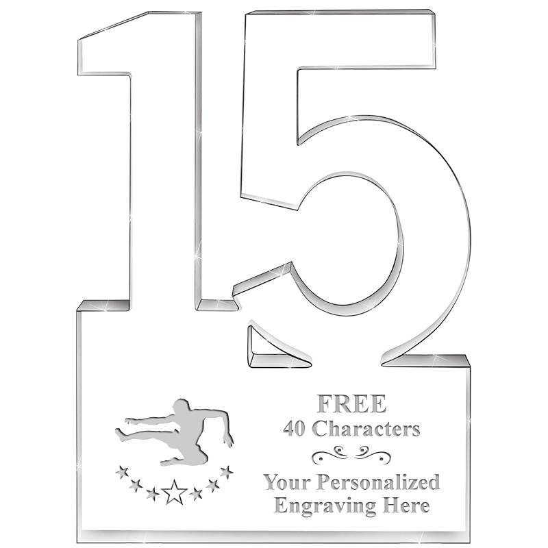 6" 15 YEARS OF SERVICE ACRYLIC