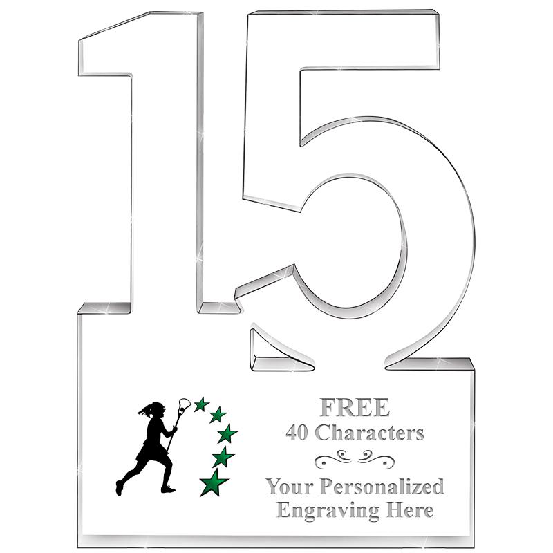 6" 15 YEARS OF SERVICE ACRYLIC