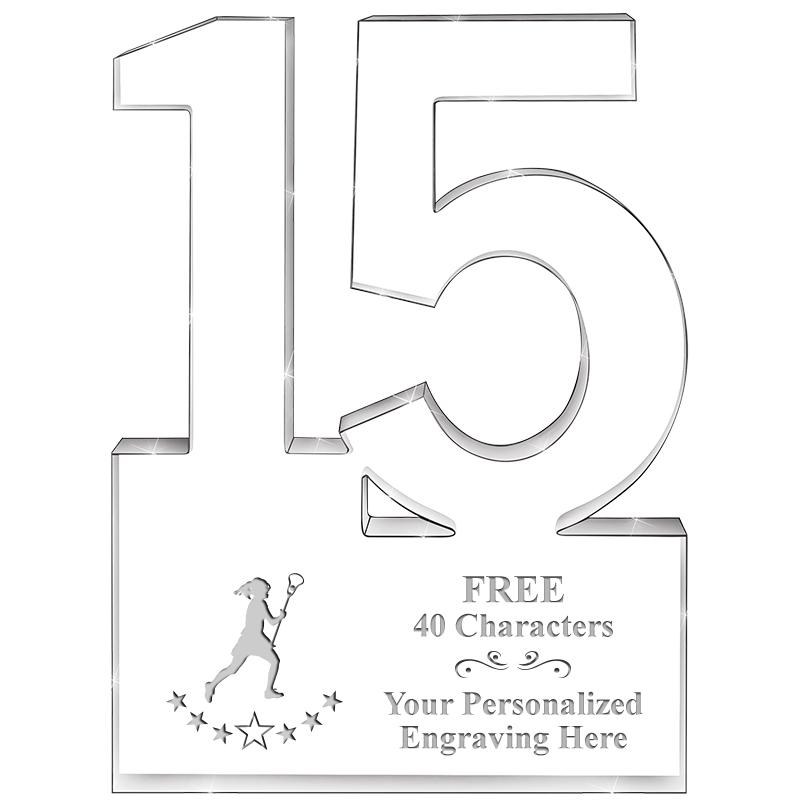 6" 15 YEARS OF SERVICE ACRYLIC