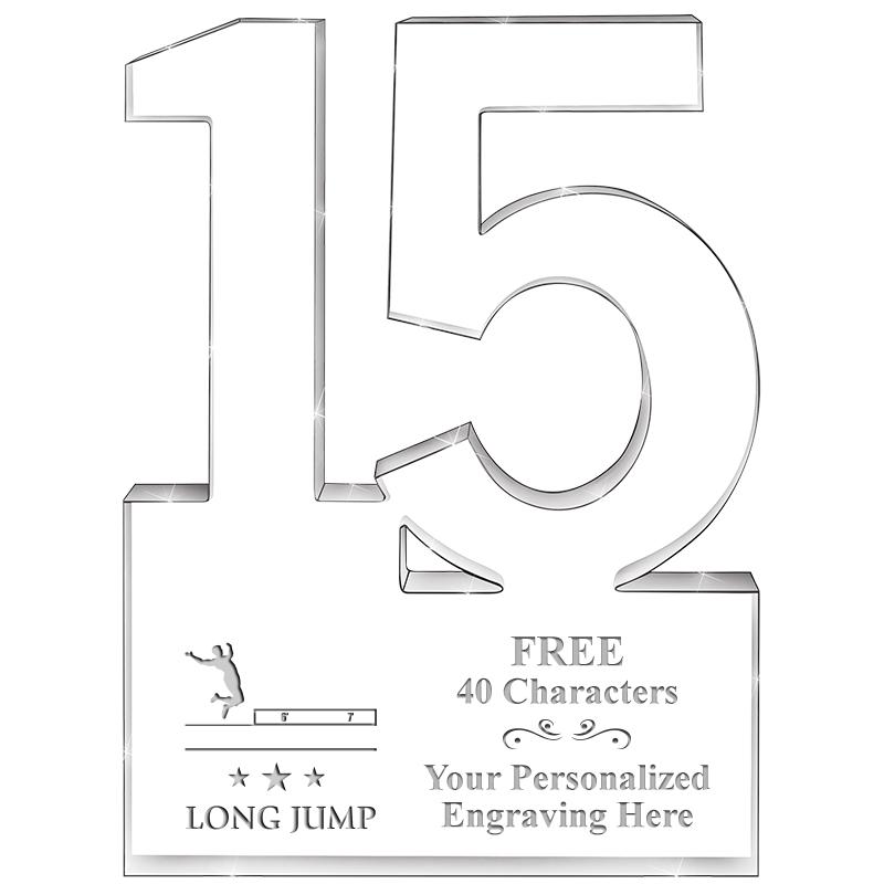 6" 15 YEARS OF SERVICE ACRYLIC