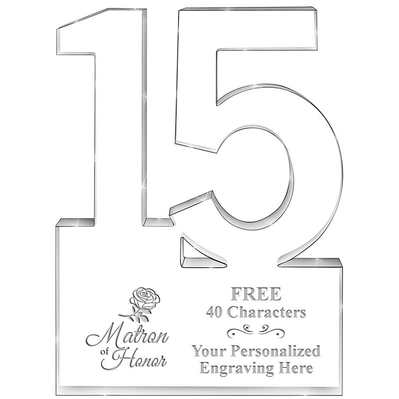 6" 15 YEARS OF SERVICE ACRYLIC