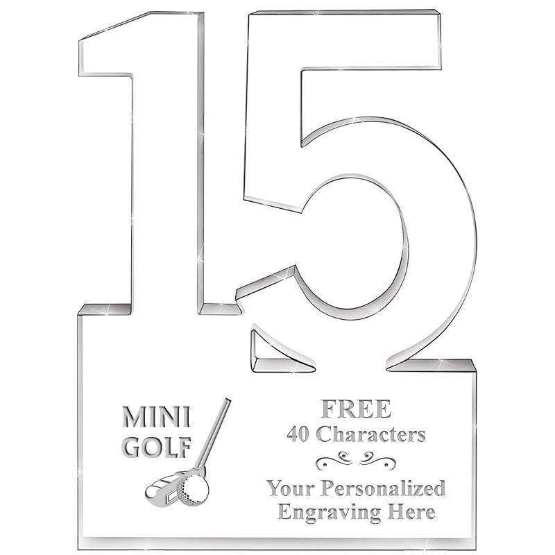 6" 15 YEARS OF SERVICE ACRYLIC