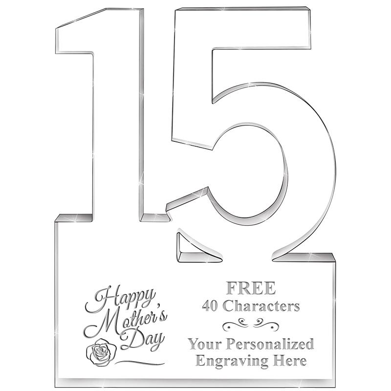 6" 15 YEARS OF SERVICE ACRYLIC