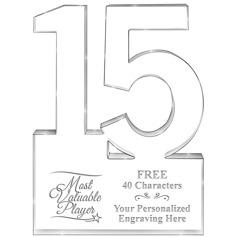 6" 15 YEARS OF SERVICE ACRYLIC