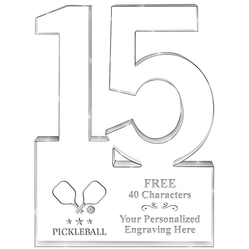 6" 15 YEARS OF SERVICE ACRYLIC