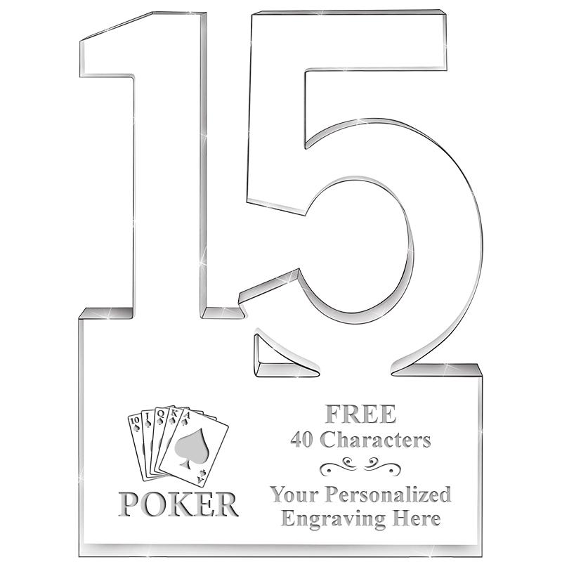 6" 15 YEARS OF SERVICE ACRYLIC