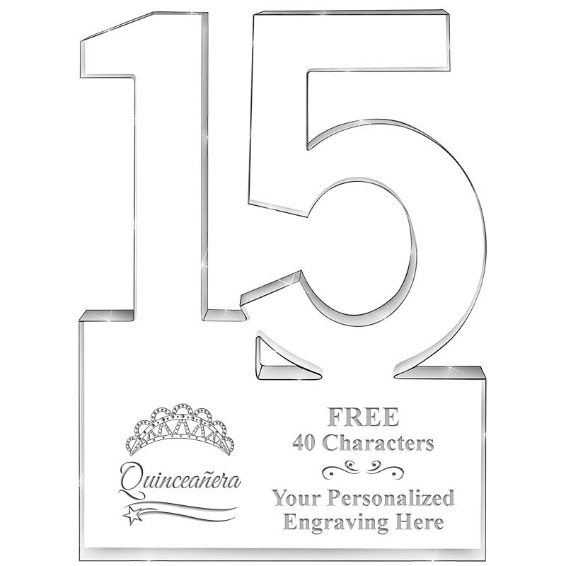 6" 15 YEARS OF SERVICE ACRYLIC