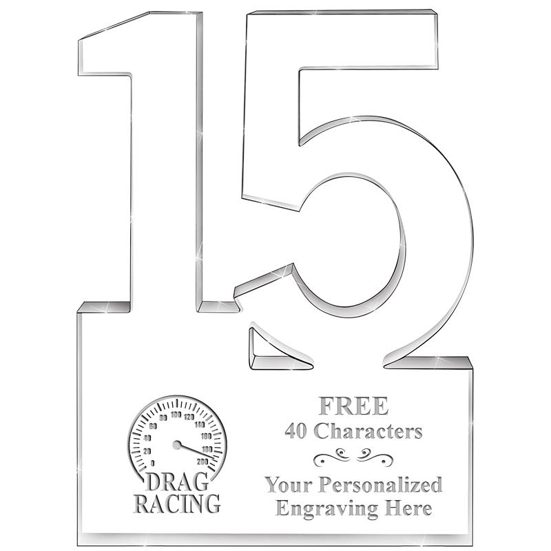 6" 15 YEARS OF SERVICE ACRYLIC