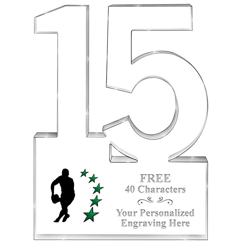 6" 15 YEARS OF SERVICE ACRYLIC