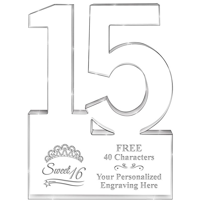 6" 15 YEARS OF SERVICE ACRYLIC