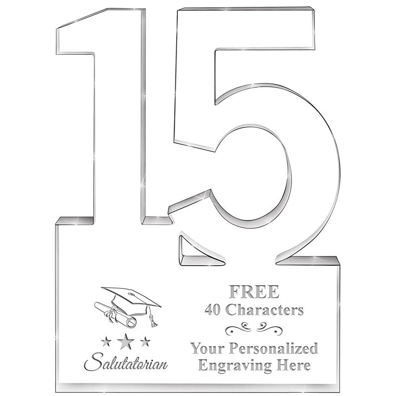 6" 15 YEARS OF SERVICE ACRYLIC