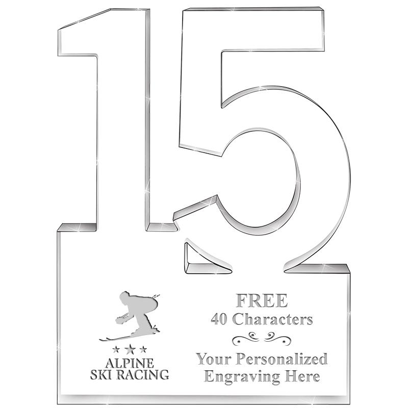 6" 15 YEARS OF SERVICE ACRYLIC