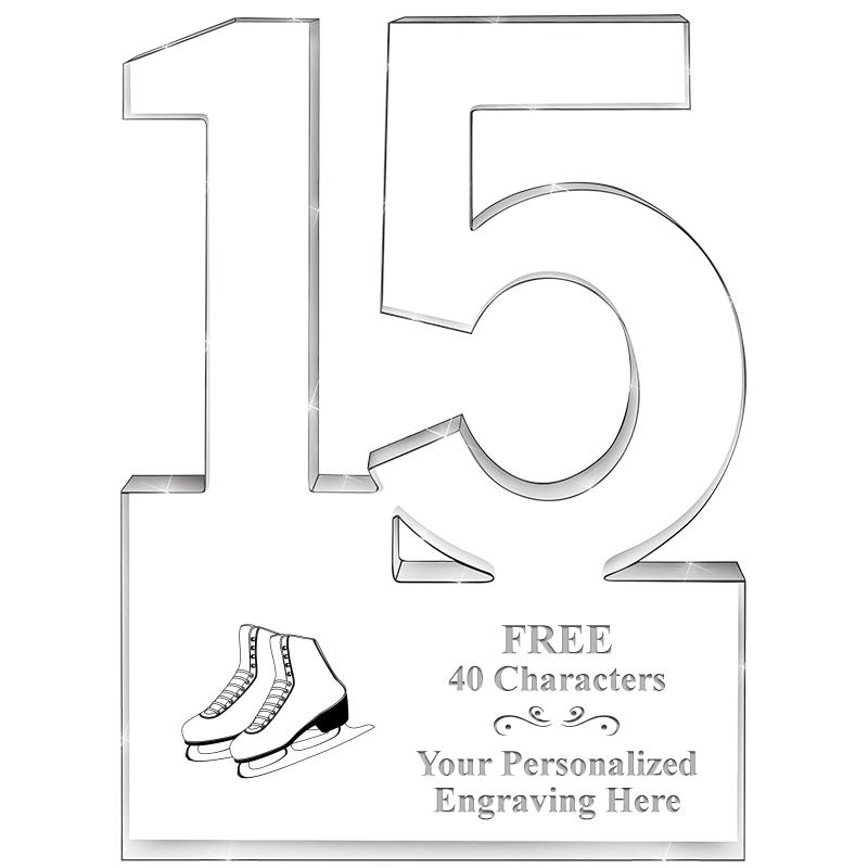 6" 15 YEARS OF SERVICE ACRYLIC