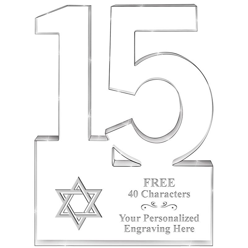 6" 15 YEARS OF SERVICE ACRYLIC