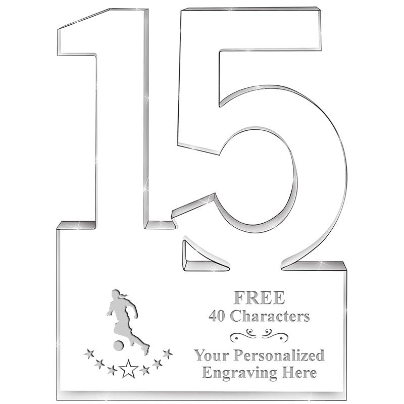 6" 15 YEARS OF SERVICE ACRYLIC