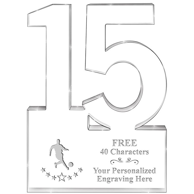 6" 15 YEARS OF SERVICE ACRYLIC