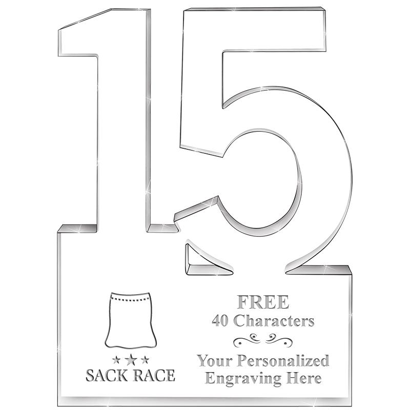 6" 15 YEARS OF SERVICE ACRYLIC