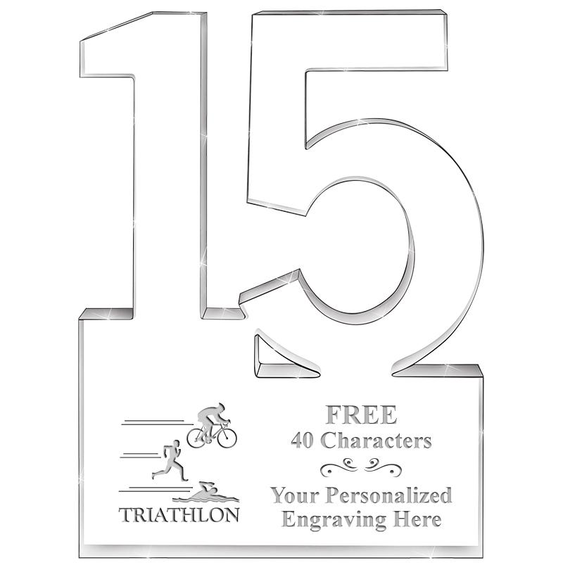 6" 15 YEARS OF SERVICE ACRYLIC