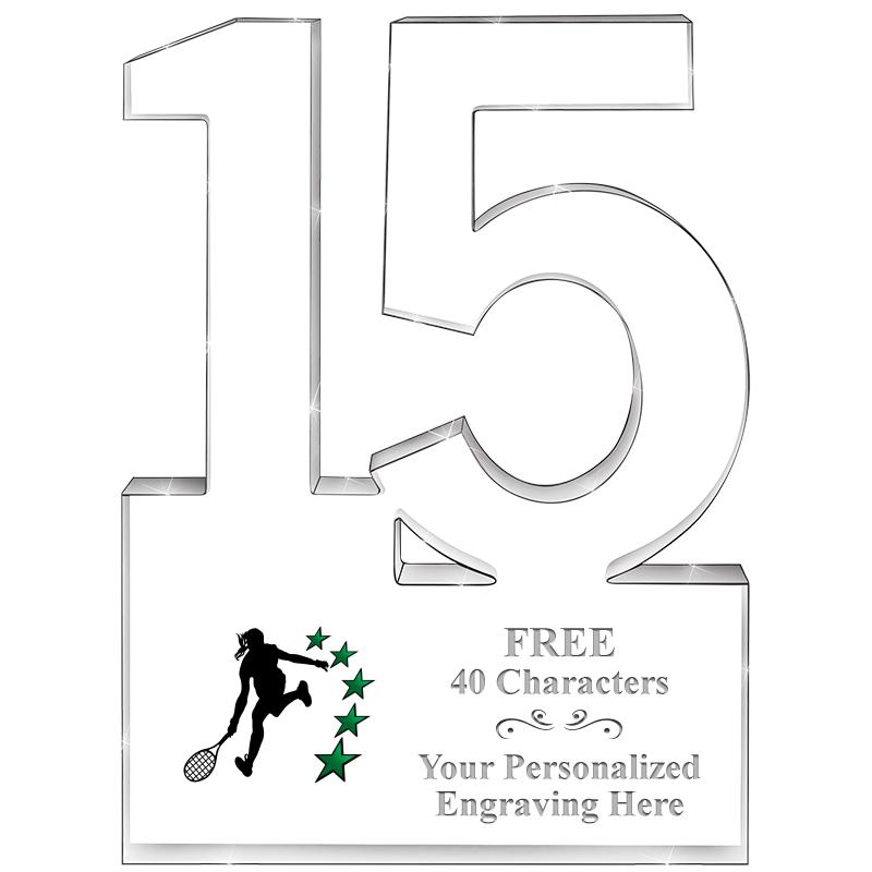 6" 15 YEARS OF SERVICE ACRYLIC