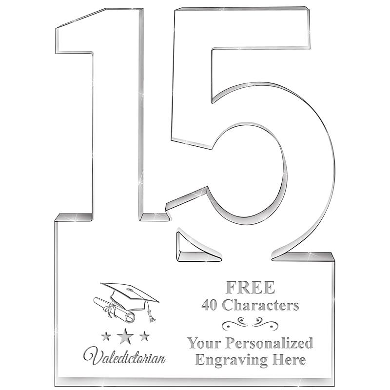 6" 15 YEARS OF SERVICE ACRYLIC