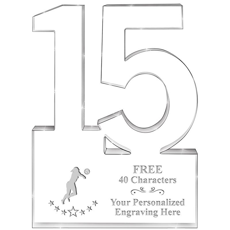 6" 15 YEARS OF SERVICE ACRYLIC