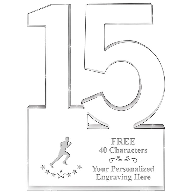 6" 15 YEARS OF SERVICE ACRYLIC