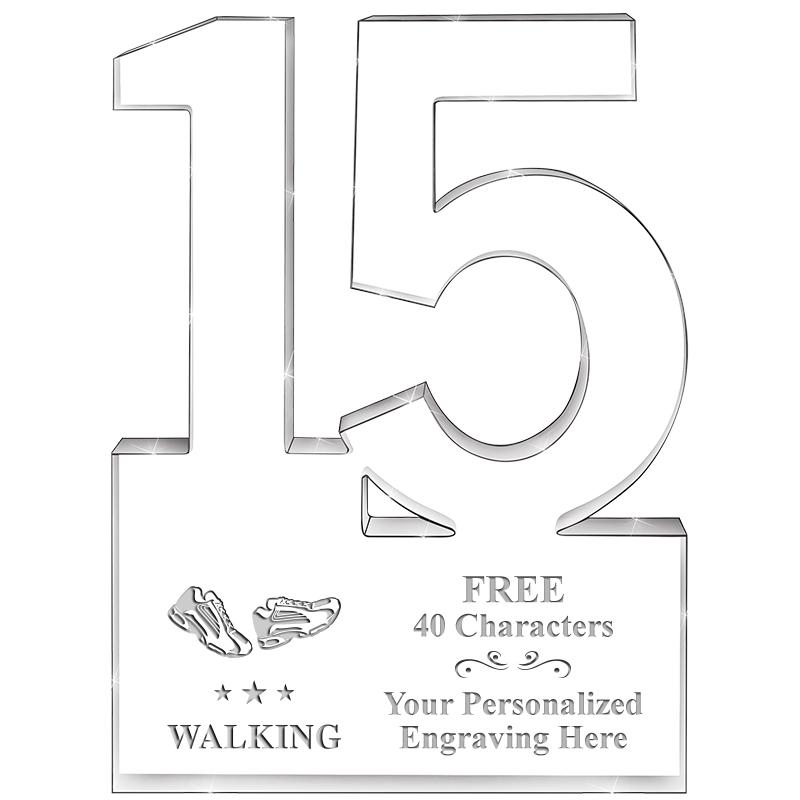 6" 15 YEARS OF SERVICE ACRYLIC