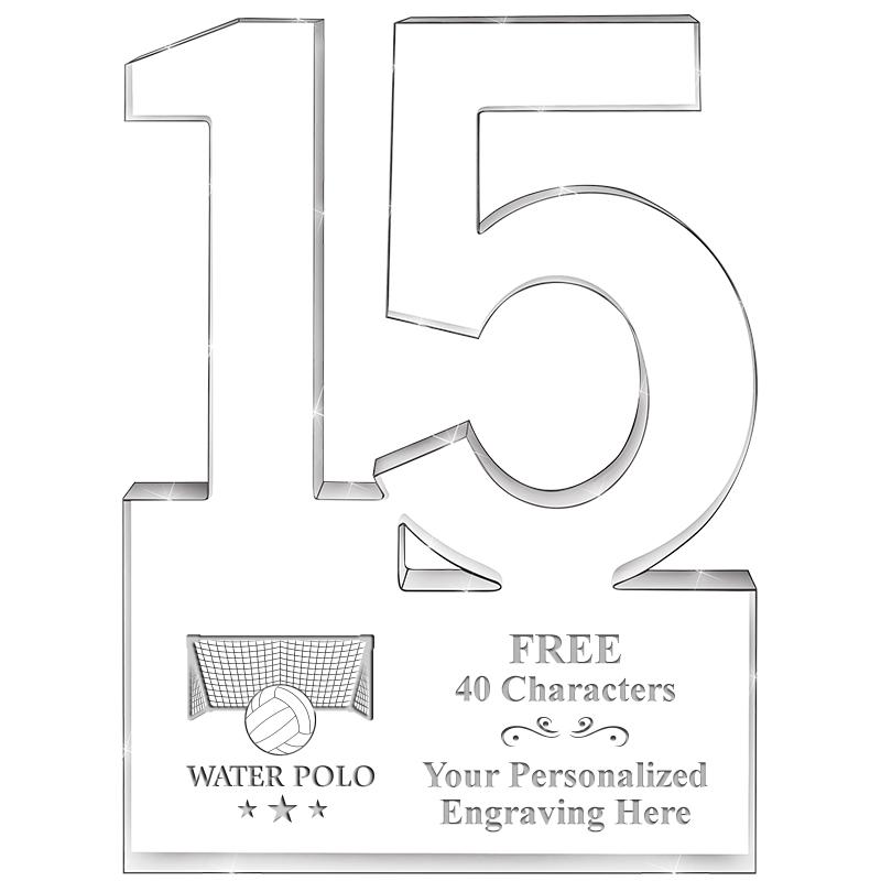 6" 15 YEARS OF SERVICE ACRYLIC