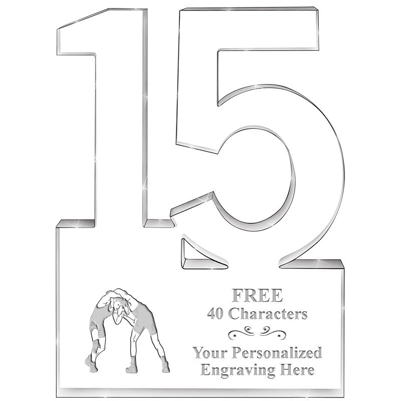 6" 15 YEARS OF SERVICE ACRYLIC