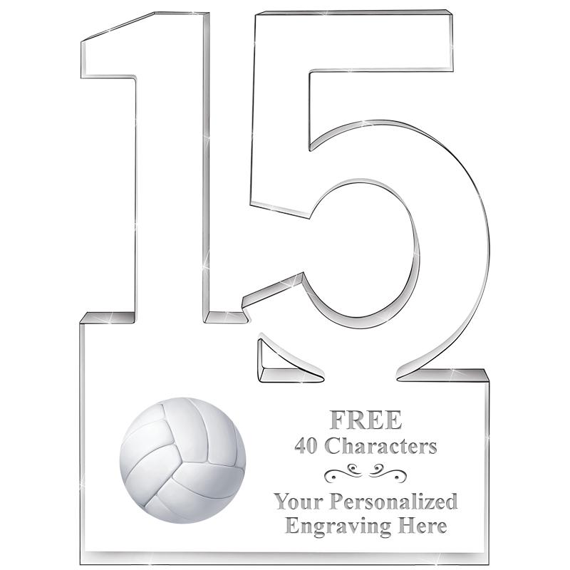 6" 15 YEARS OF SERVICE ACRYLIC