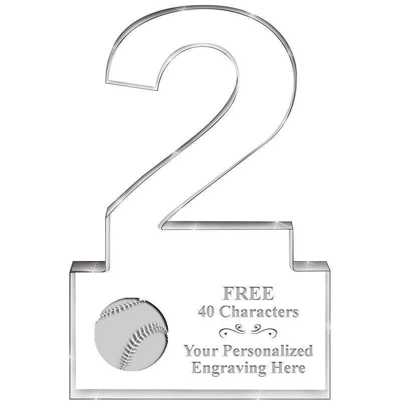 6" 2 YEARS OF SERVICE ACRYLIC