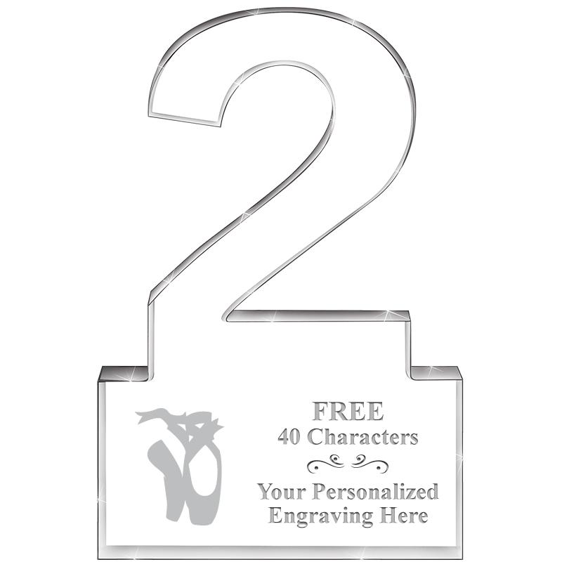 6" 2 YEARS OF SERVICE ACRYLIC