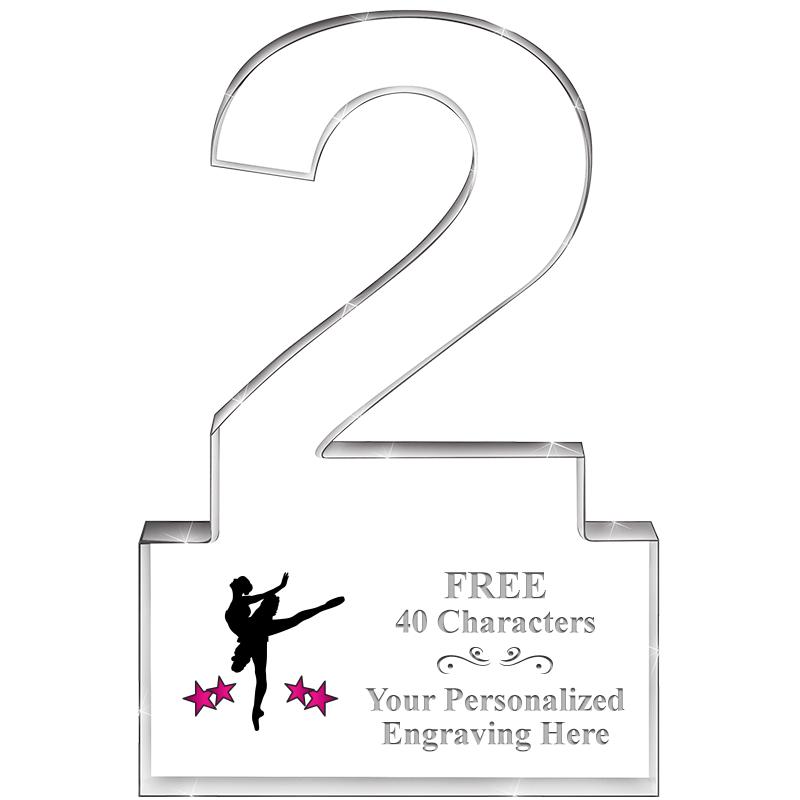 6" 2 YEARS OF SERVICE ACRYLIC