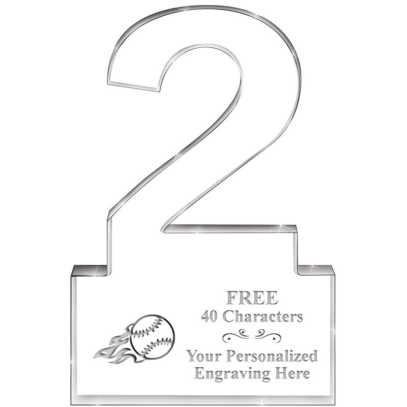 6" 2 YEARS OF SERVICE ACRYLIC