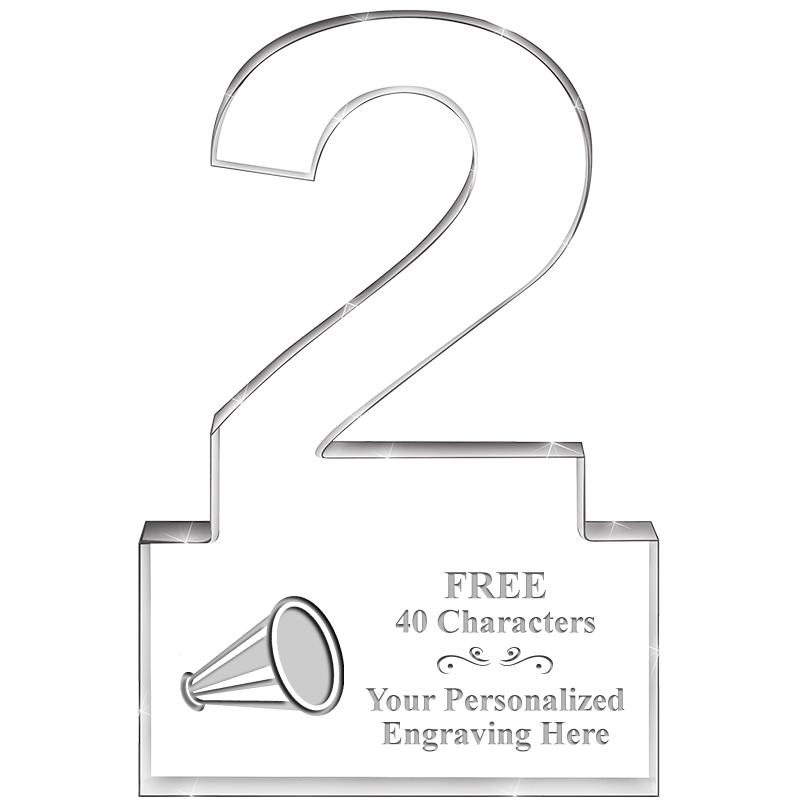 6" 2 YEARS OF SERVICE ACRYLIC