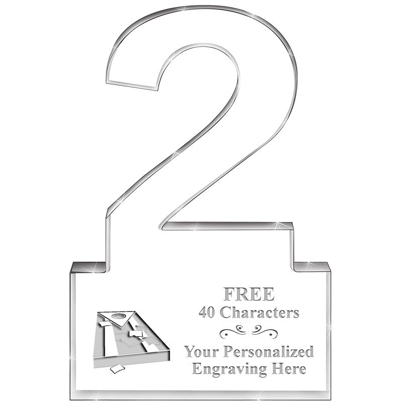 6" 2 YEARS OF SERVICE ACRYLIC