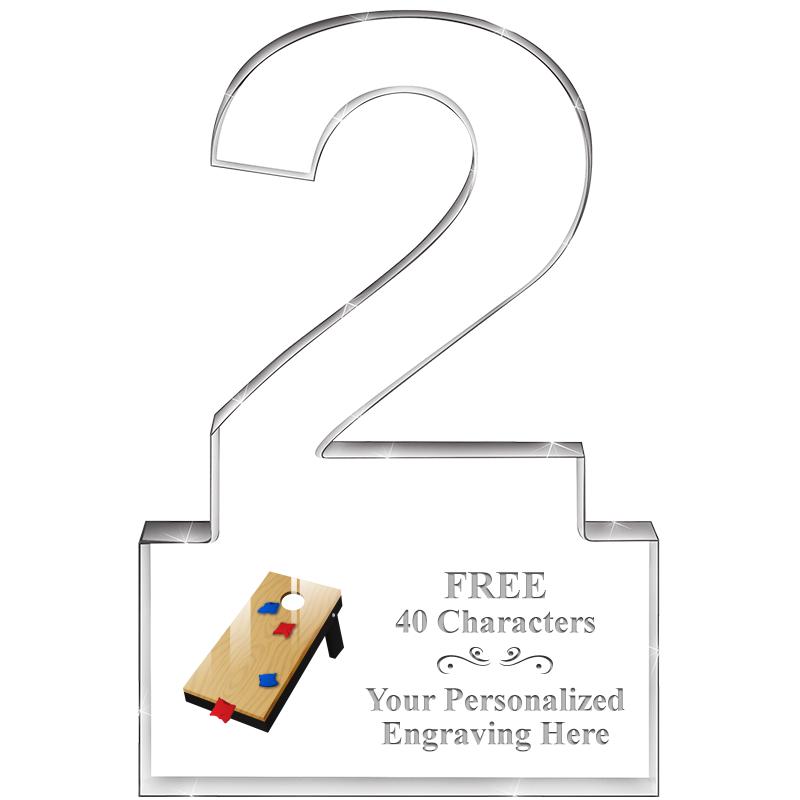 6" 2 YEARS OF SERVICE ACRYLIC